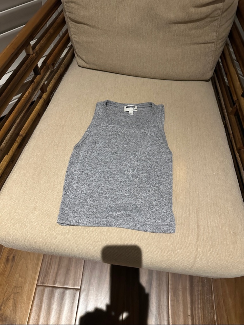 Wilfred Heather Gray Ribbed Tank Top